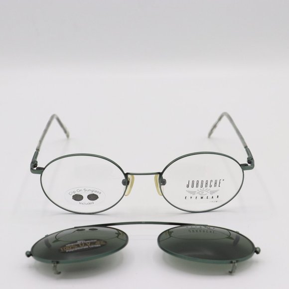 COPY - Jordache Dark Forest Green Clip on Sunglasses - Picture 4 of 7